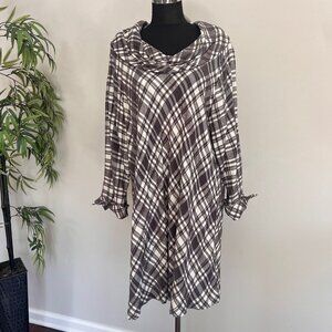 NWT Tunic Plaid  Dress from Moonlight Fashion Y&S Design XL